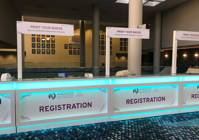 Photo of Registration desk